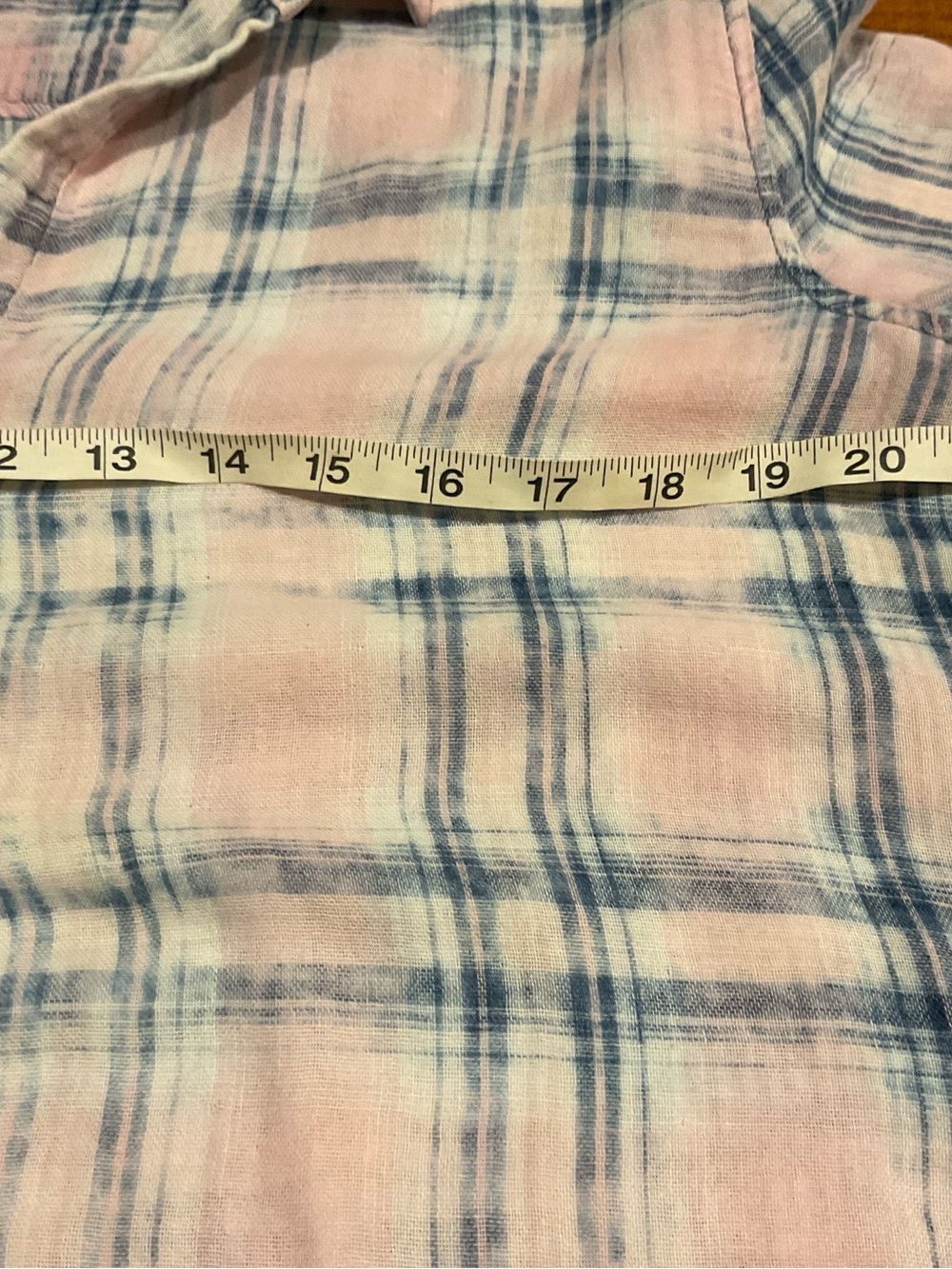 cloth & stone Pink and Blue Plaid Lightweight Button-Up - Picture 5 of 10